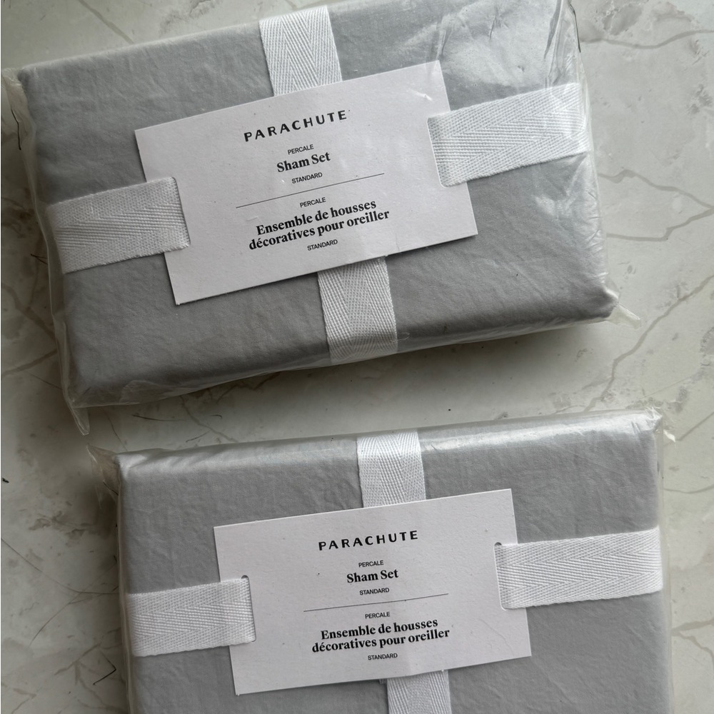 Parachute Light Gray Pillow Shams (2 sets)